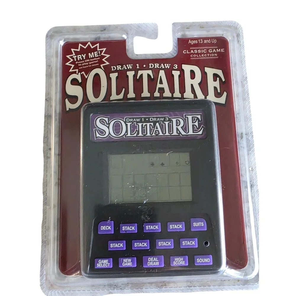 Classic Game Collection 2004 Handheld Electronic Solitaire Game NEW Untested